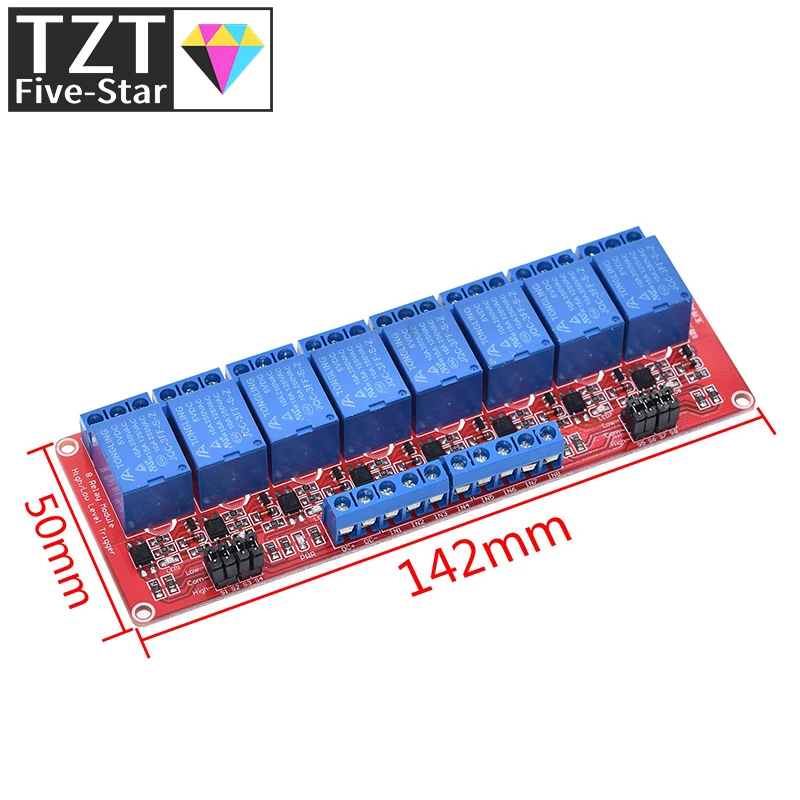 Relaismodul 1 2 4 6 8 Kanal 5V 12V Relaismodul Board Shield – Bild 6