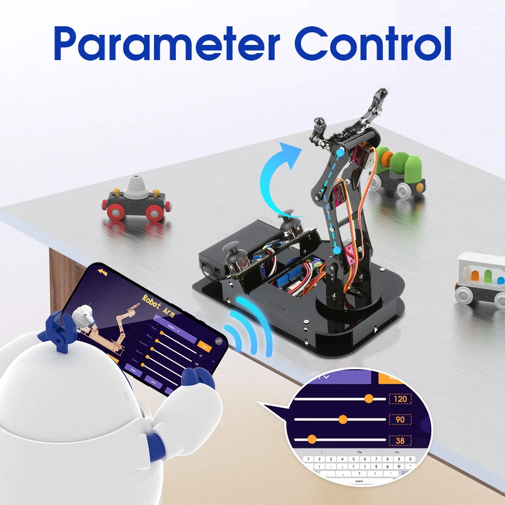 ACEBOTT ESP32 4 DOF Roboterarm Lernset WLAN Elektronische Komponenten – Bild 3