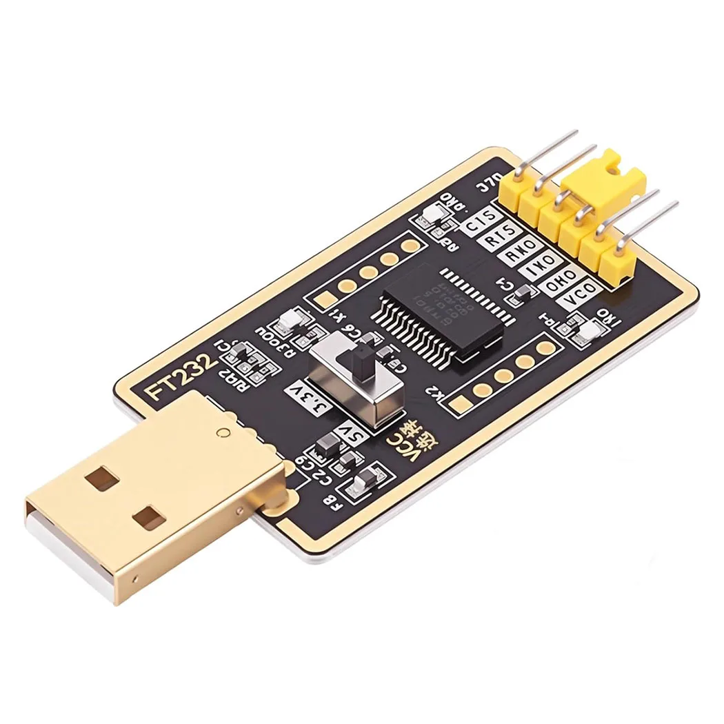 USB-zu-TTL-Adapter FT232RL, USB-zu-Seriell-Konverter mit FTDI UART, unterstützt Windows 10, 8, 7 XP, Vista