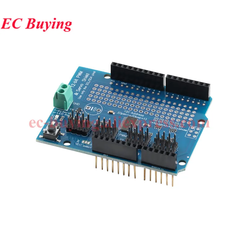 PCA9685 IIC I2C 16 Kanal 12-bit PWM Schrittmotor Modul Servo Treiber – Bild 2