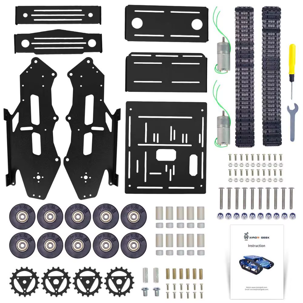 Smart Robot Car Tank Chassis Kit Aluminiumlegierung Große Plattform – Bild 6