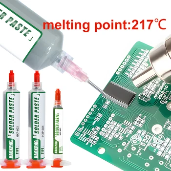 Sn99Ag0.3Cu0.7 Lötpaste, Flussmittel, bleifreie, reinigungsfreie Lötpaste, weit verbreitet für alle Arten