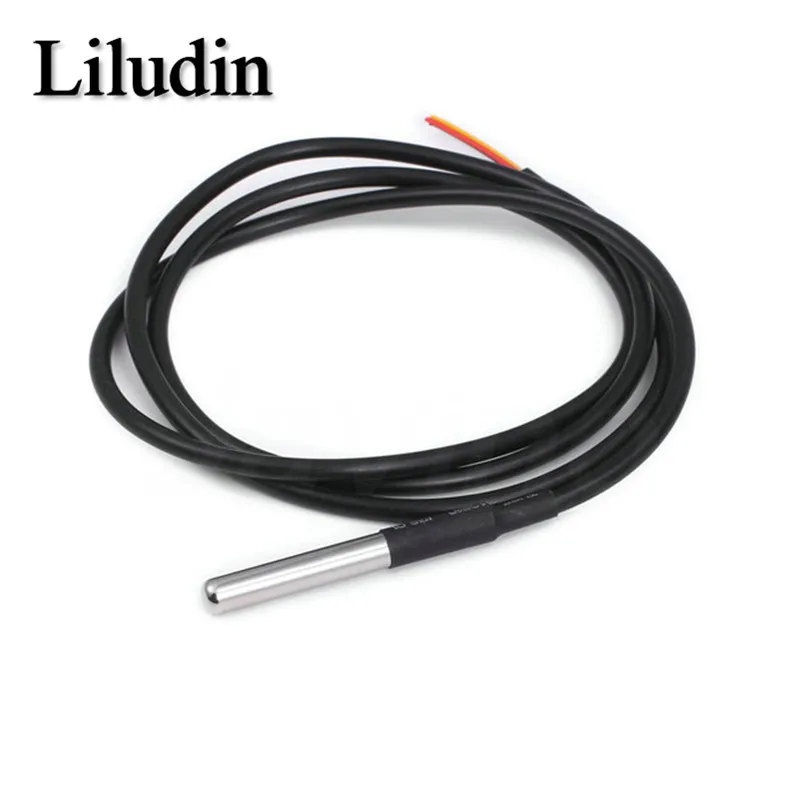 DS1820 edelstahl paket Wasserdicht 1 2 3 Meter DS18b20 temperatur – Bild 2