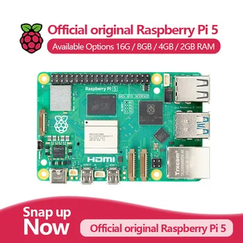 Raspberry Pi 5 mit Cortex-A76 und Linux, erhältlich mit 1GB/2GB/4GB/8GB/16GB RAM, optionales