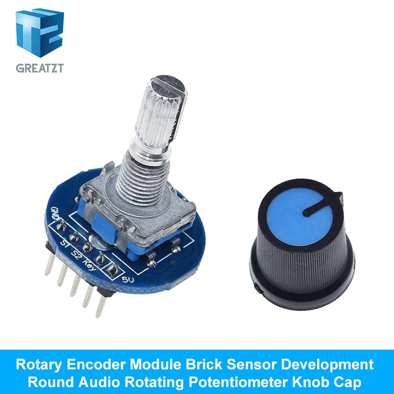 360-Grad-Drehgebermodul, Drehpotentiometer, analoges Knopfmodul – Bild 4