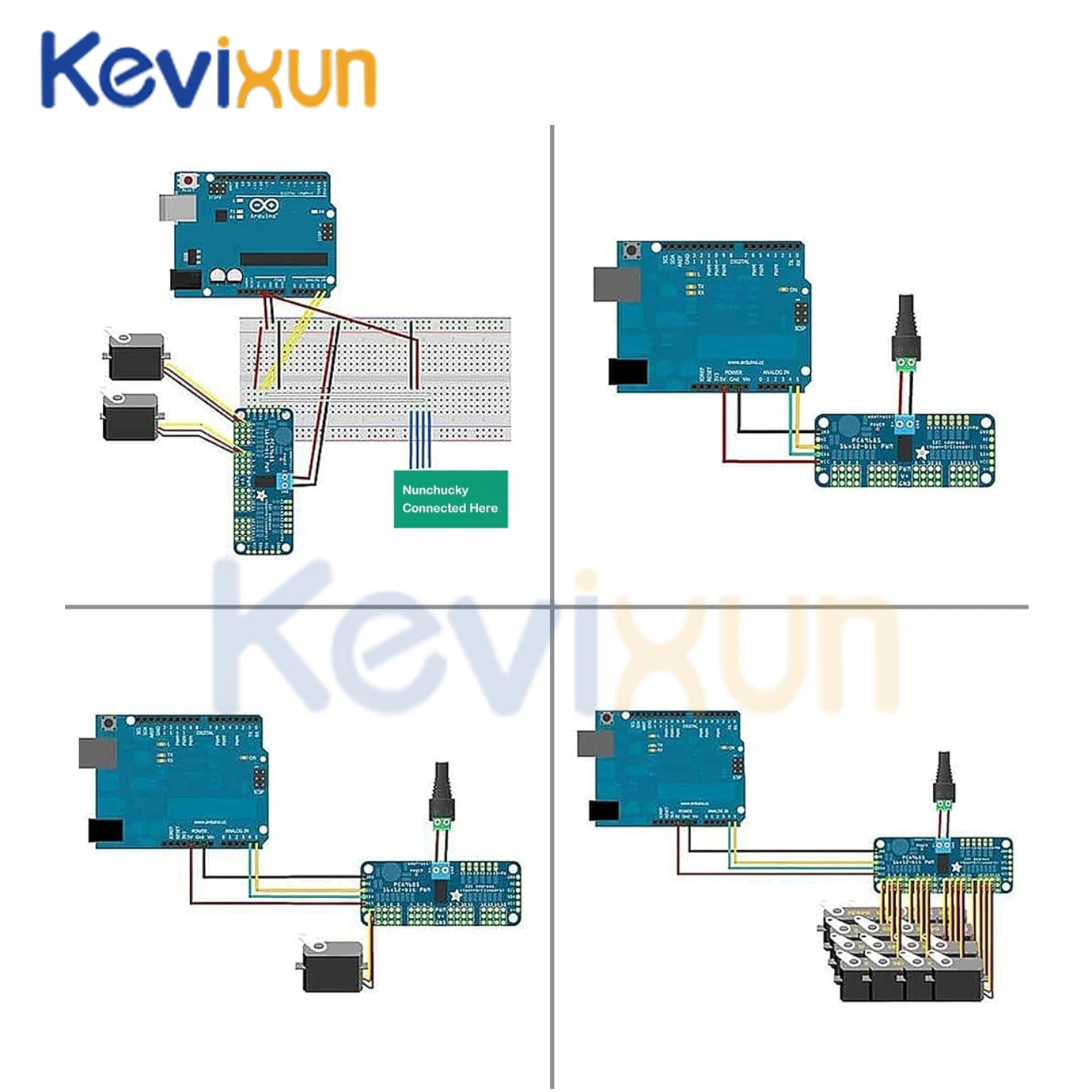 PCA9685PW 16 Kanal 12-Bit PWM Servo Schild Treiber I2C Schnittstelle – Bild 6