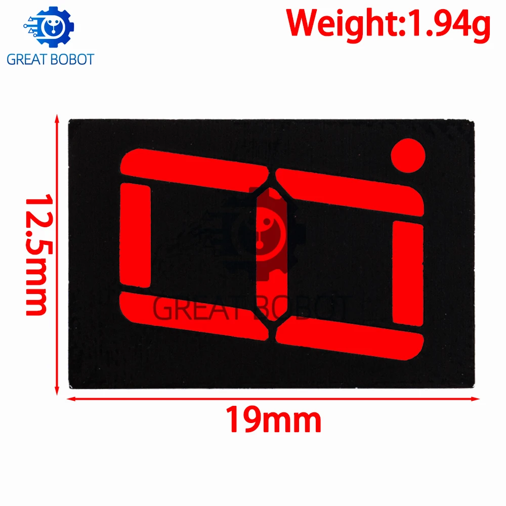 0,56-Zoll 1-stellige 4-Bit 7-Segment Digitalröhre: Rote LED, Anzeige – Bild 4