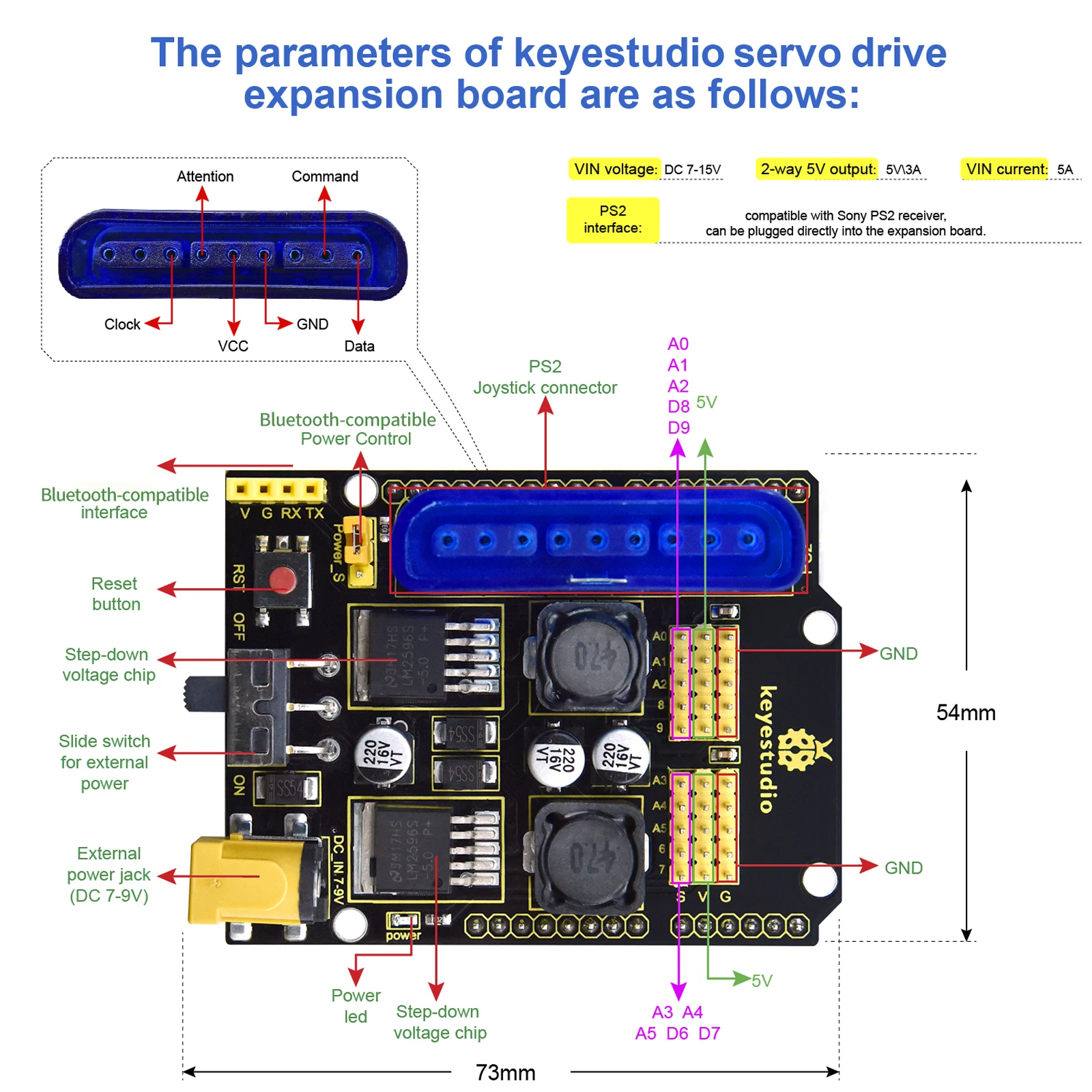 Keyestudio STEM 4DOF Roboterarm-Kit, mechanischer Arm, Klauen-Kit – Bild 6