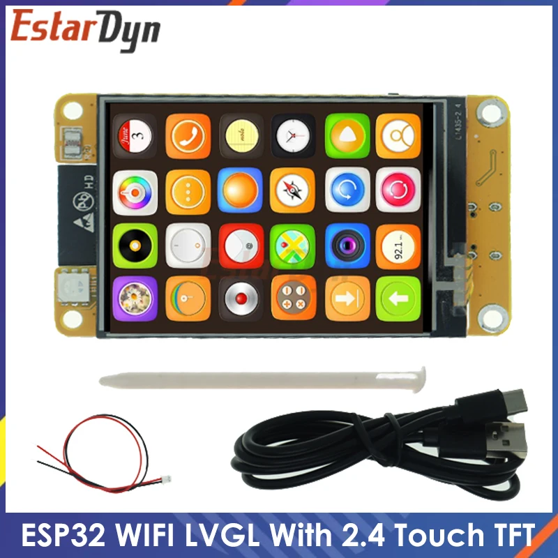 ESP32 LVGL WLAN- und Bluetooth-Entwicklungsboard 2,4 Zoll 240*320 Smart Display Bildschirm 2,4-Zoll LCD TFT