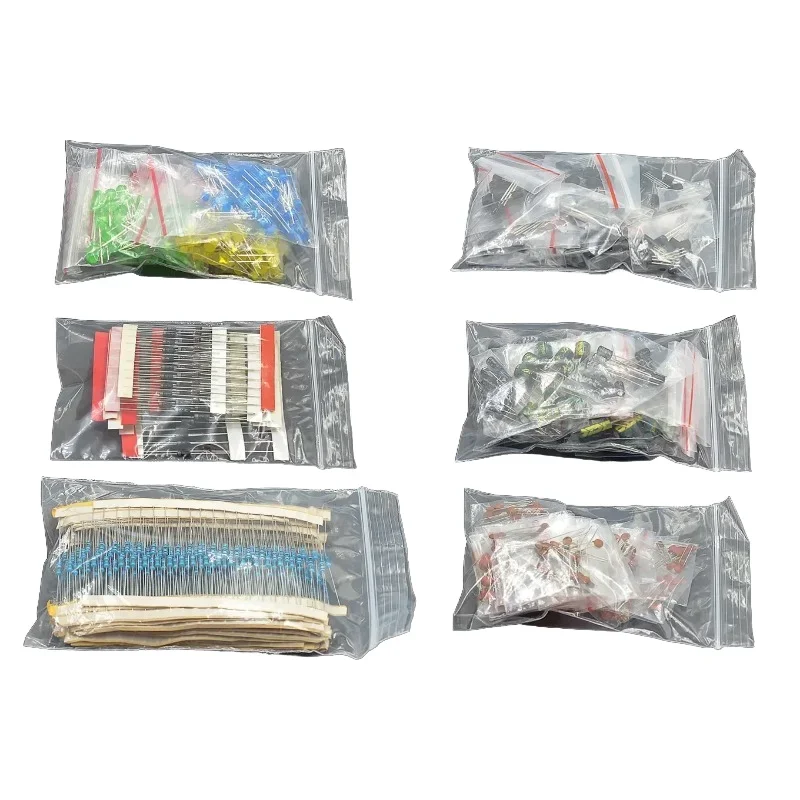 Elektronisches Komponenten-Set, 7-teiliges Metallfilm-Widerstands-Sortiment, LED-Dioden