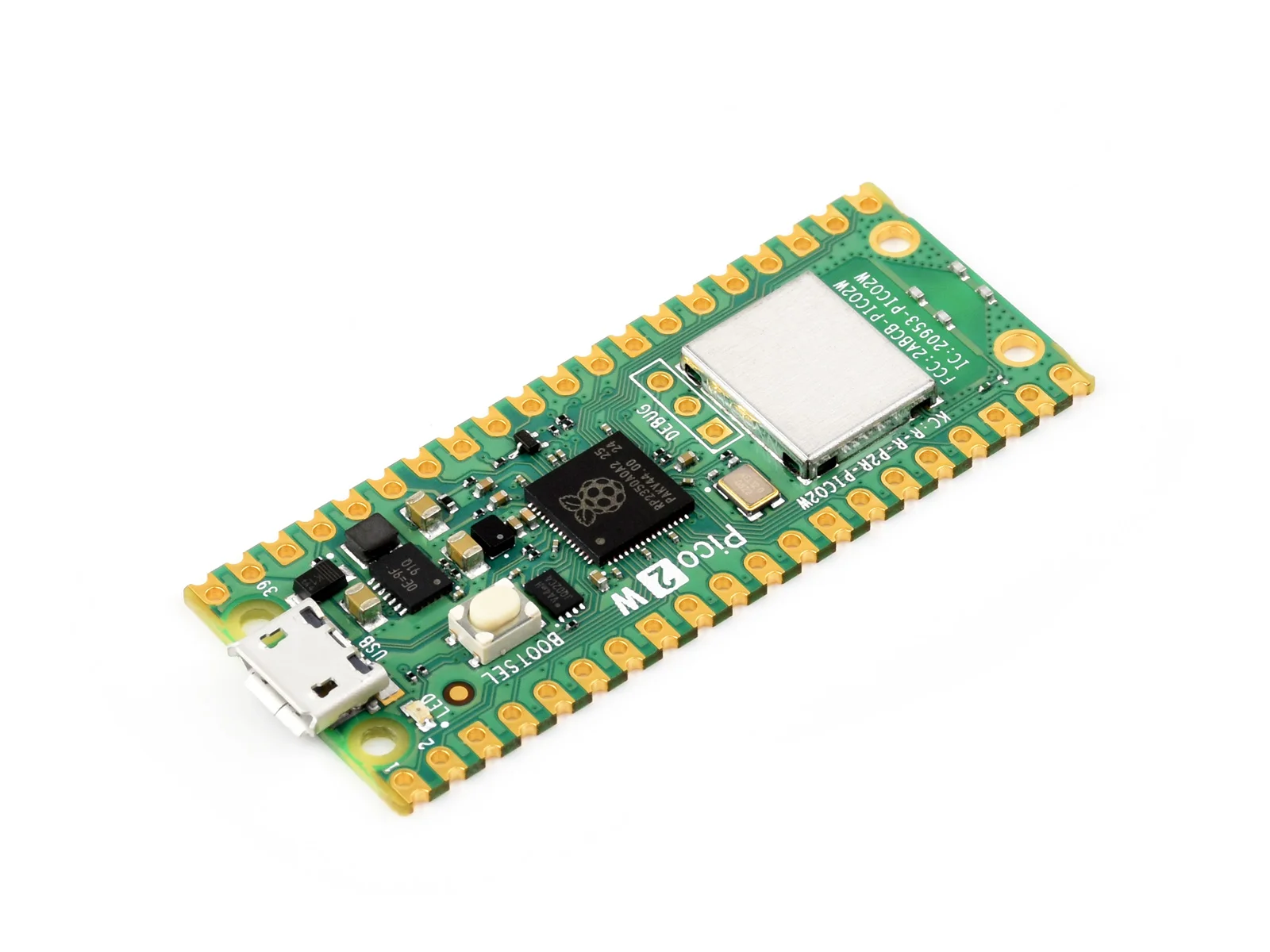 Raspberry Pi Pico 2 W Mikrocontroller-Board, basierend auf dem – Bild 3