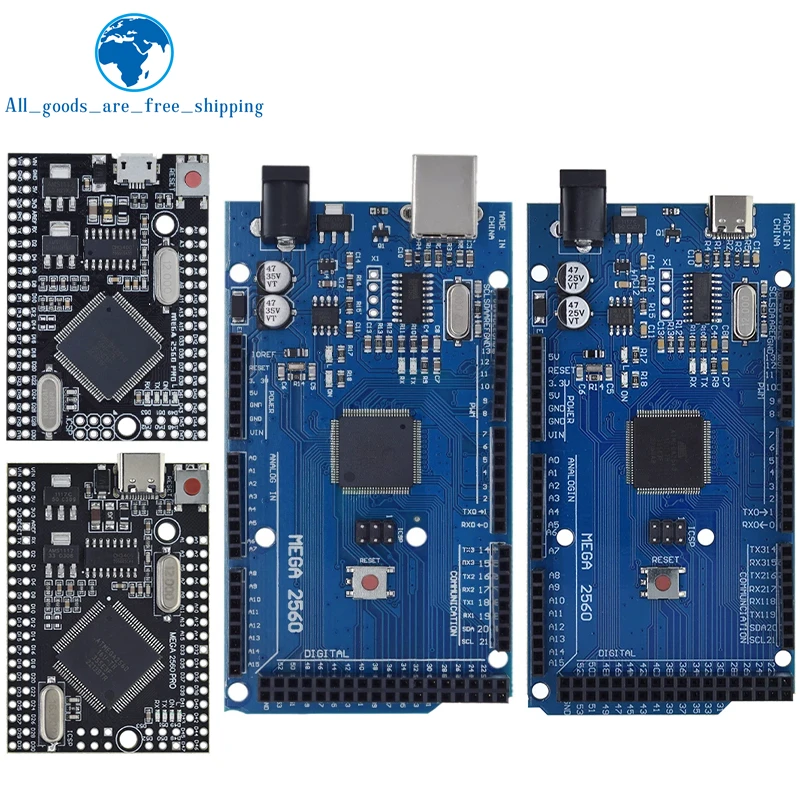 TZT Mega2560 ATMEGA16U2 / Pro Mini MEGA 2560 Mega + WiFi R3 ATmega2560 CH340G Für Arduino Mega R3