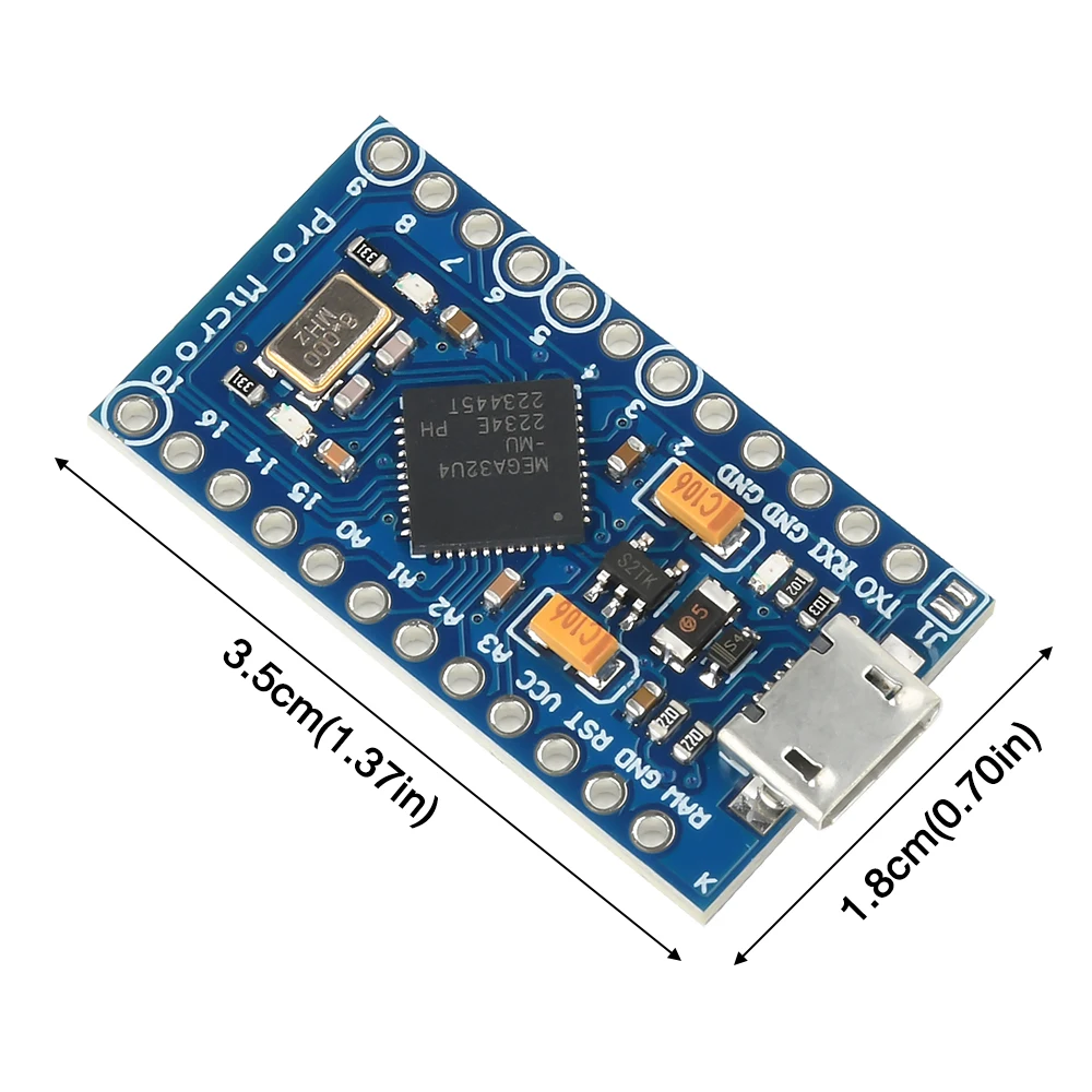 Pro Micro ATmega32U4 Micro USB 3,3 V/8 MHz Modul Für Arduino Leonardo – Bild 3