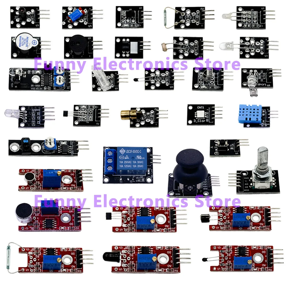 45-in-1 & 37-in-1 Sensormodule Starter-Kit für R3 Board Raspberry Pi – Bild 6