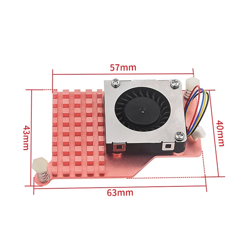Raspberry Pi 5 Aktiver Kühler, Kupfer/Aluminium-Kühlkörper – Bild 2