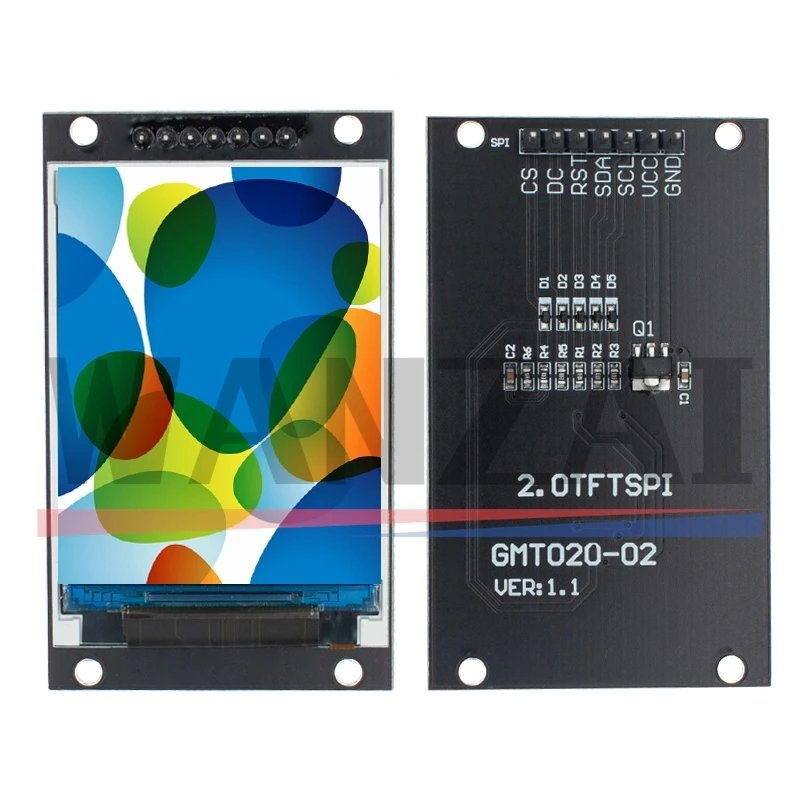 2,0-Zoll-TFT-Display OLED LCD-Laufwerk IC ST7789V 240RGBx320 Dot-Matrix SPI-Schnittstelle für Arduino