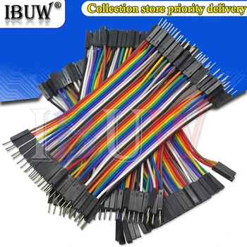 Dupont linie 40 ~ 120PCS 40PIN 10CM Stecker auf Stecker + Männlich zu Weiblich und Weiblich, um Weibliche