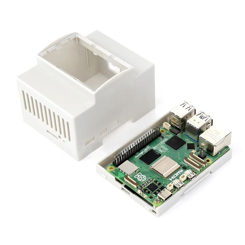 ABS-Gehäuse für Raspberry Pi 5, DIN-Schienengehäuse, großer Innenraum – Bild 2