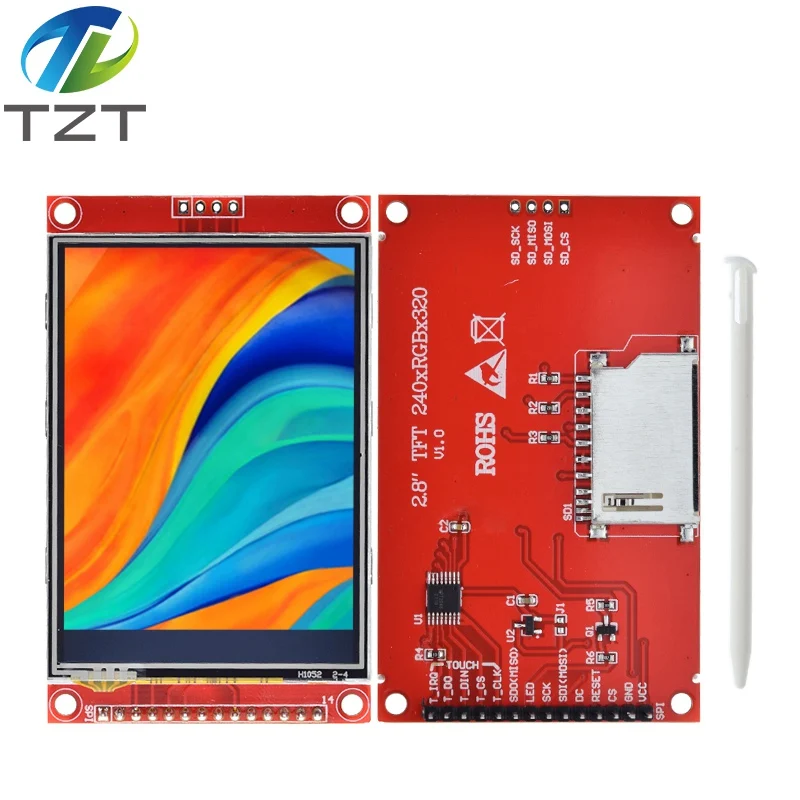 240x320 2,8" SPI TFT LCD Touch Panel Serielles Portmodul mit PBC ILI9341 / ST7789V 2,8 Zoll SPI Serielles