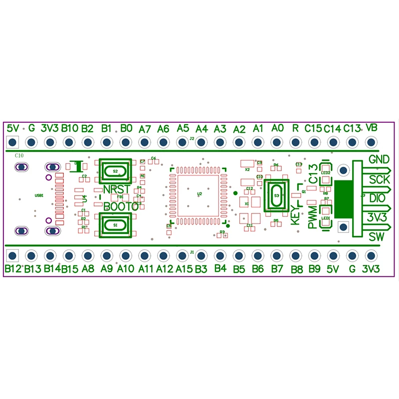 STM32F401RCT6 Core Board STM32F401 Entwicklungsboard V3.0 Minimales – Bild 6