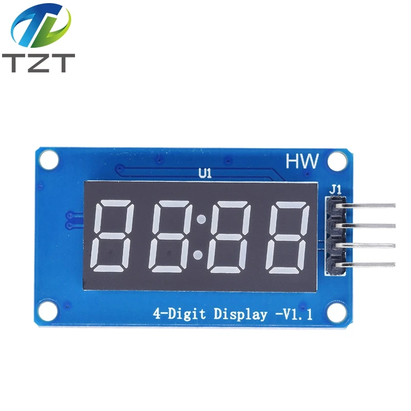 TM1637 LED Display Modul Für Arduino 7 Segment 4 Bits 0,36 Inch Uhr – Bild 5