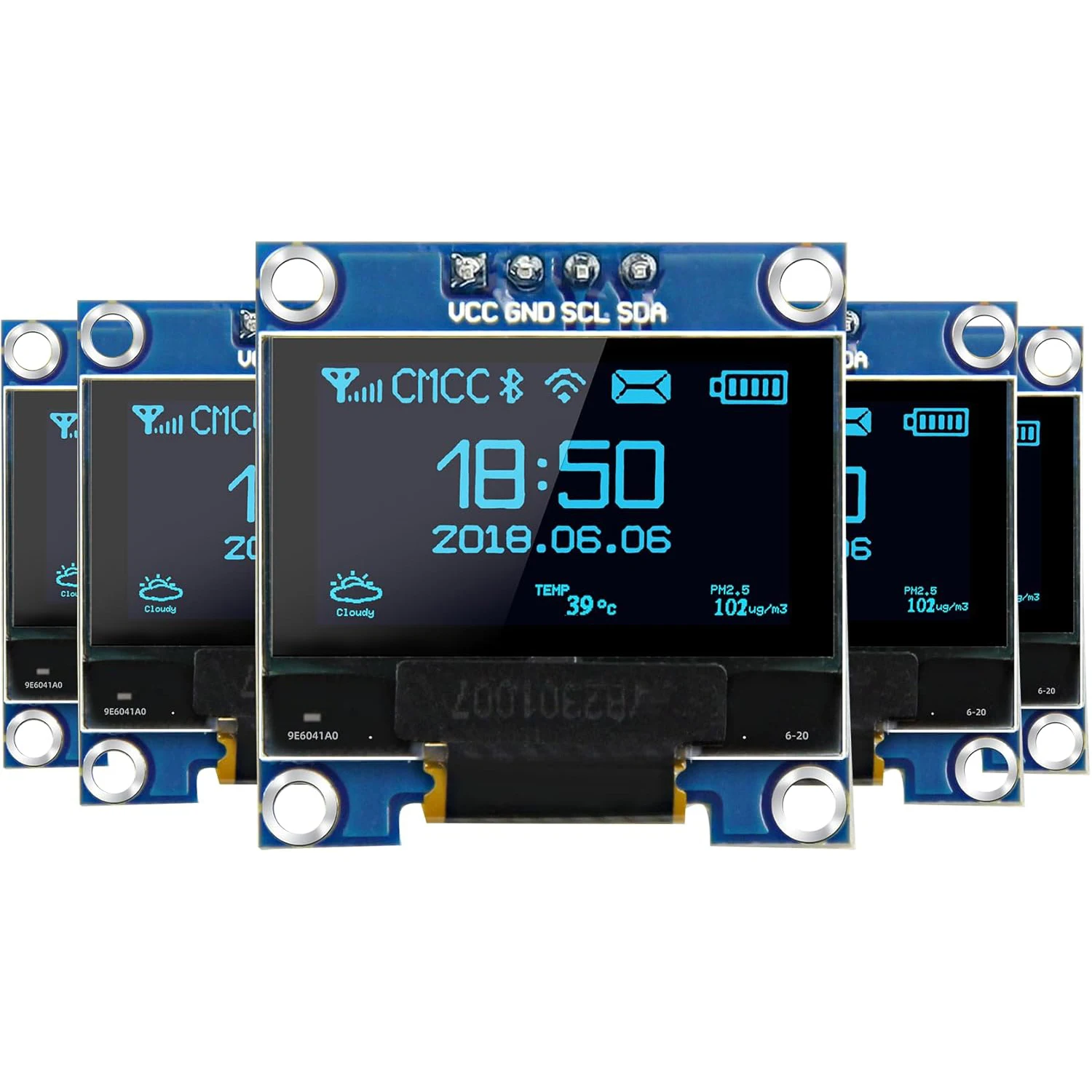 0,96 Zoll oled Display-Modul, 128x64 Pixel i2c ssd1306 leuchtende oled Bildschirm platine kompatibel