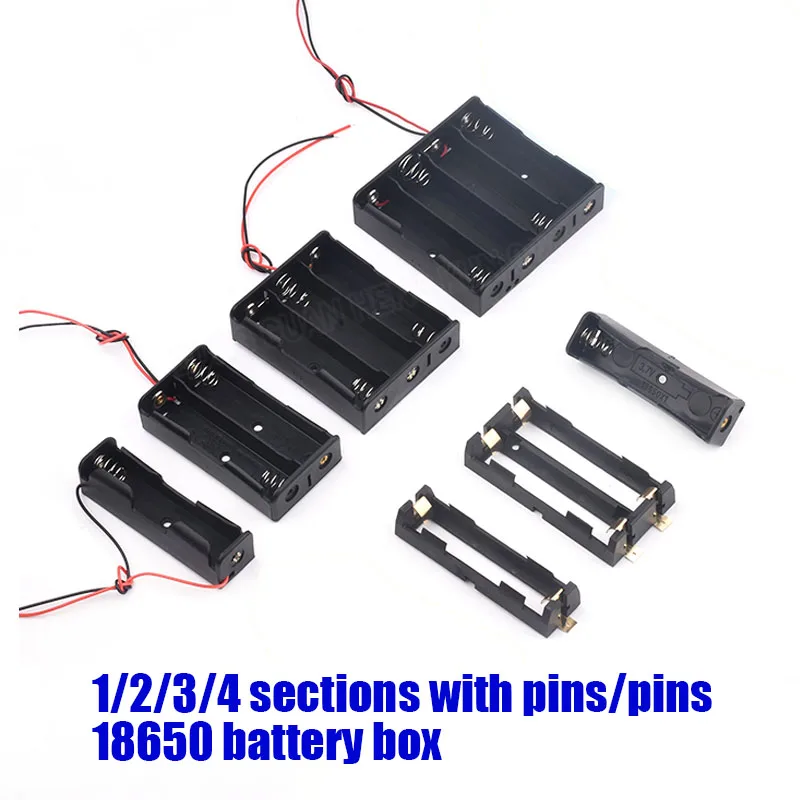 18650 Batteriehalter 1-4 Zellen Serie/Parallel mit 5,5 * 2,1 mm – Bild 3