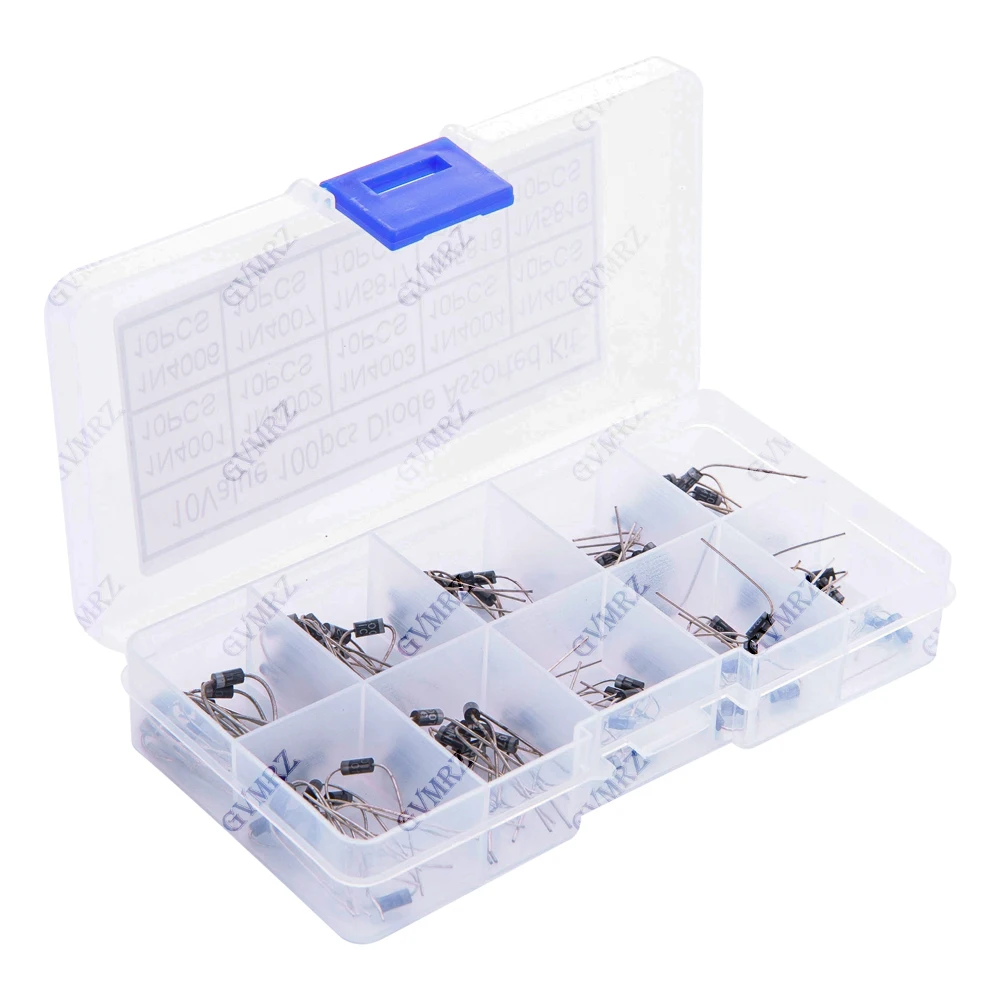 10 Werte Gleichrichterdioden-Sortiment-Set 1N4001 1N4002 (100 Stück) – Bild 3