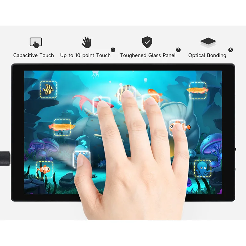 Kapazitives 8-Zoll-Touch-Display für Raspberry Pi-Computer monitor – Bild 5