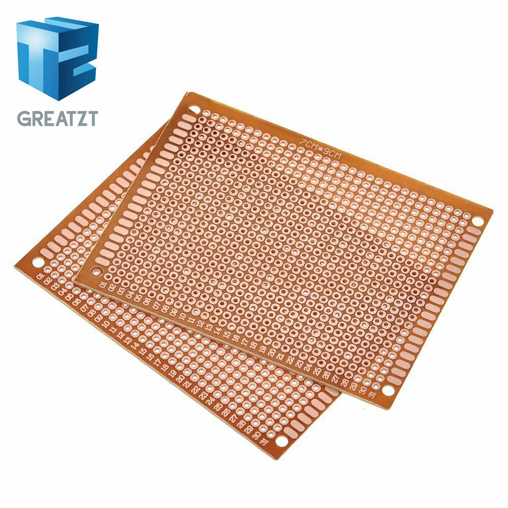 GREATZT 1PCS/10PCS 7x9 7*9cm Einseitig Prototyp Breadboard Universal – Bild 4