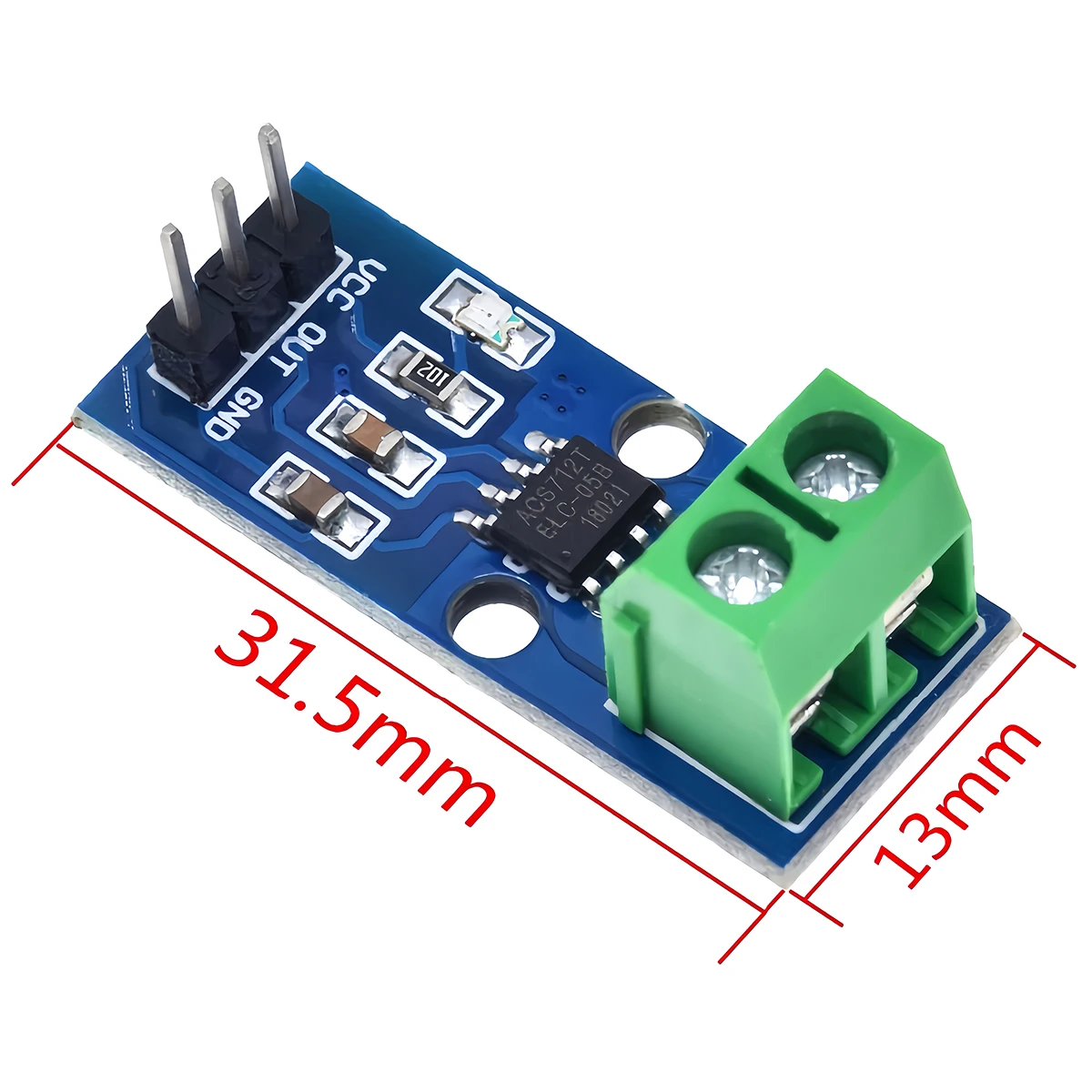 ACS712 Range Hall Stromsensormodul 5 A 20 A 30 A ACS712ELC – Bild 2