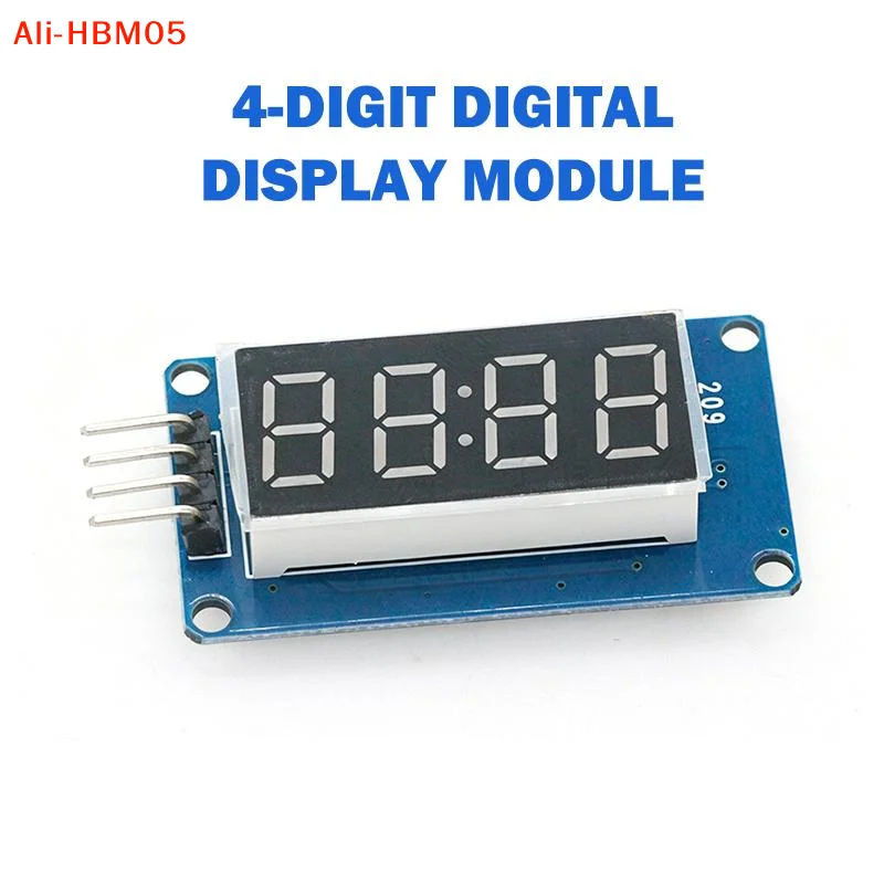 (HB05) TM1637 4-Bit-Digital-LED-Anzeigemodul für 7-Segment-0,36-Zoll-Uhr, rote Anodenröhre, vier Serielle