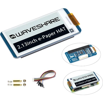2,13 Zoll E-Ink Display HAT V4 250x122 SPI-Schnittstelle E-Paper-Modul für Raspberry Pi 5/4B/3B+/3B/2B/A+/Zero