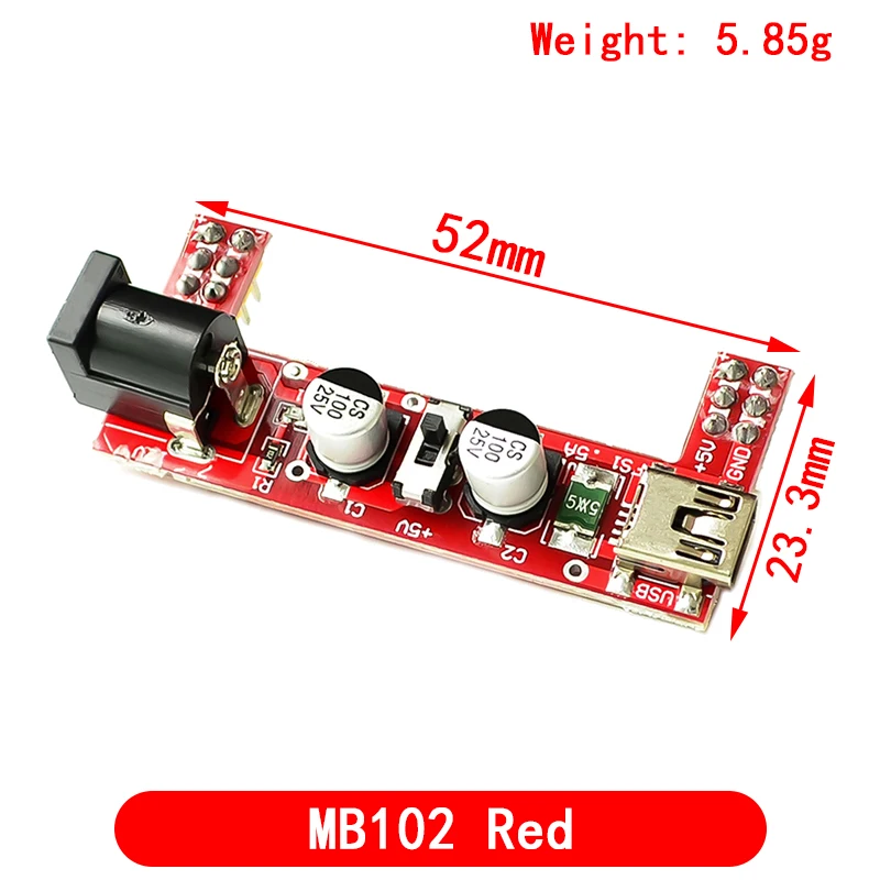 MB102 Breadboard-Stromversorgungsmodul / MB102 weißes – Bild 5