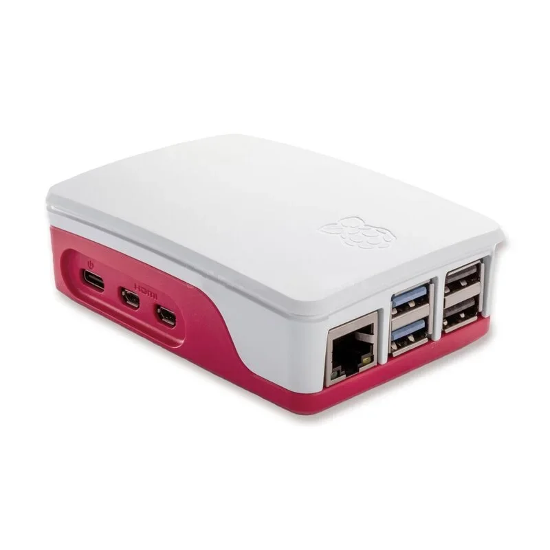 Raspberry Pi 5 Gehäuse Rot-Weiß ABS-Gehäuse Aktive Kühlung – Bild 2