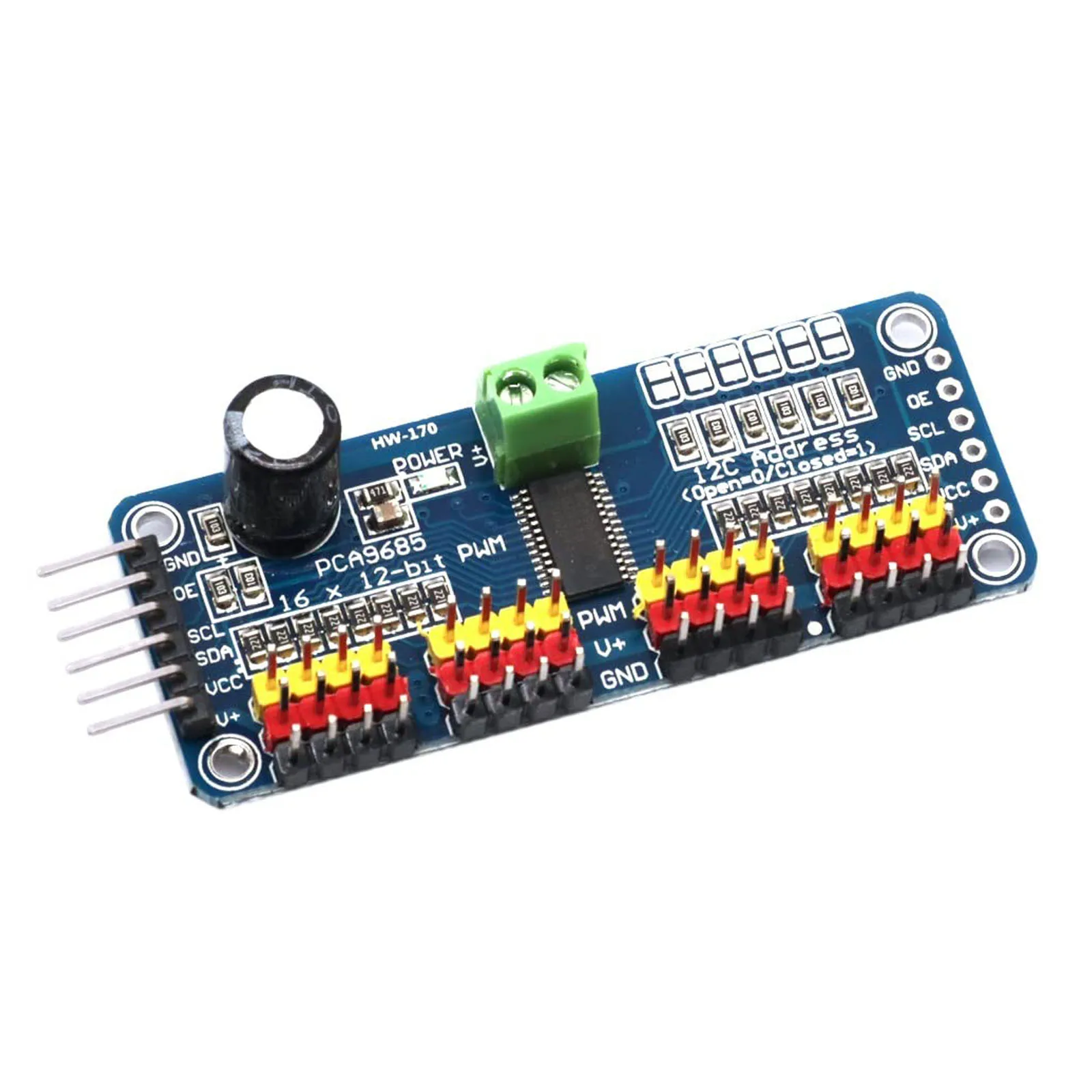 PCA9685PW 16 Kanal 12-Bit PWM Servo Schild Treiber I2C Schnittstelle – Bild 4