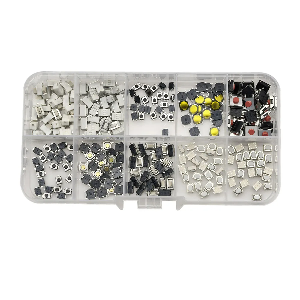 Taktiler Druckknopf schalter 10 Typen smt smd Auto (250 Stück) – Bild 3