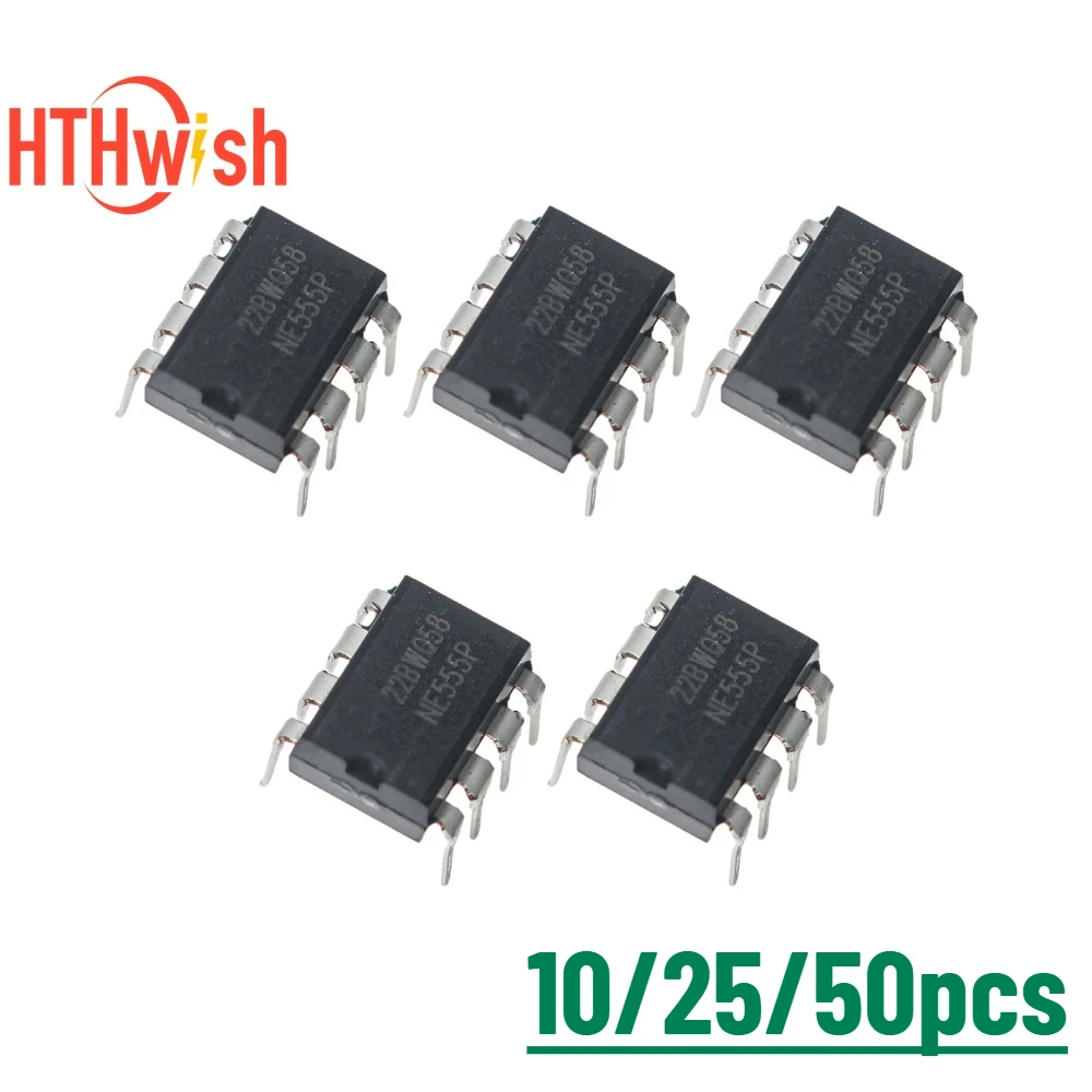 NE555P Integrierte Schaltkreise NE555 555 DIP-8 Timer IC-Chip Programmierbarer Oszillator