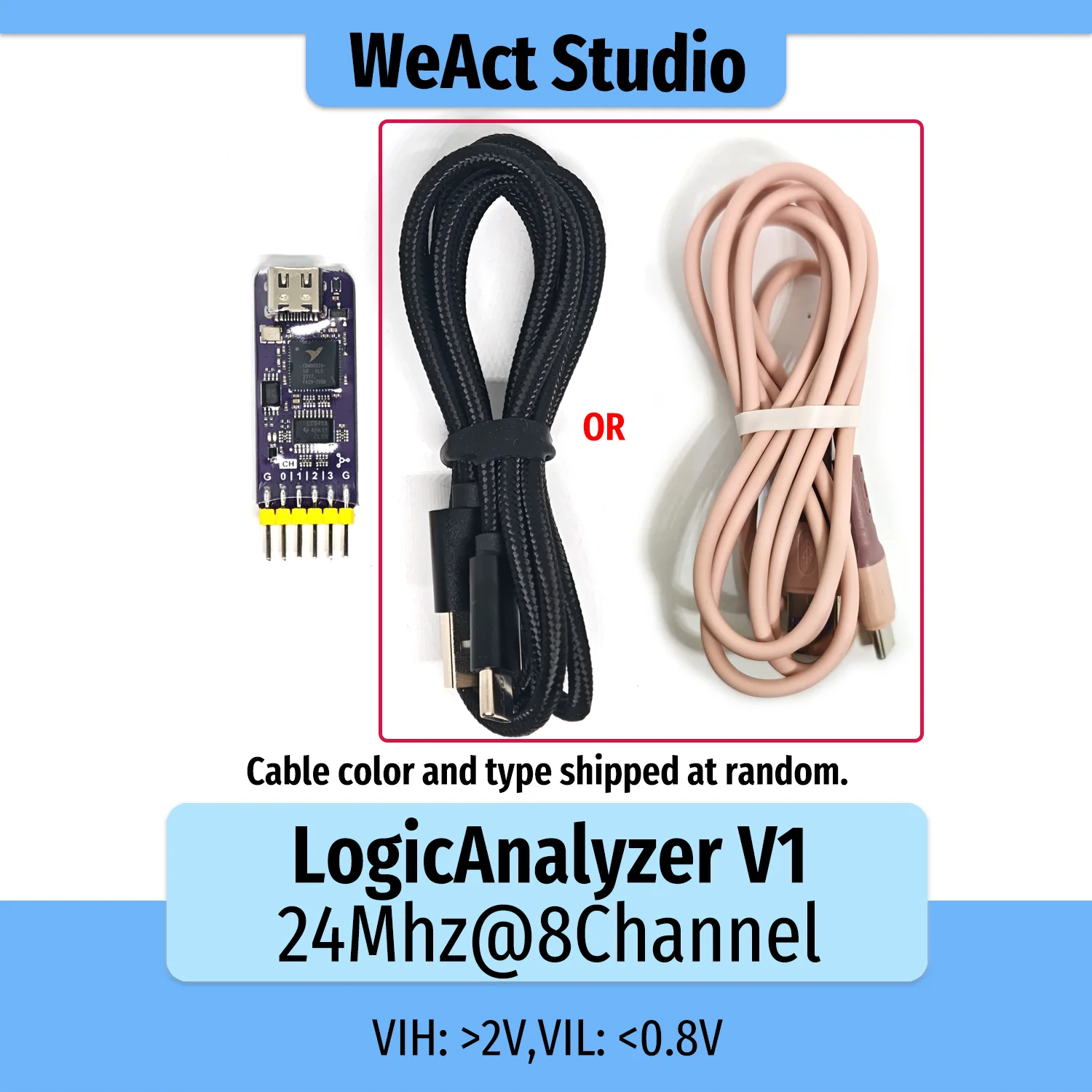 WeAct LogicAnalyzer V1 Mini USB Logikanalysator 24MHz 8CH 8-Kanal – Bild 5