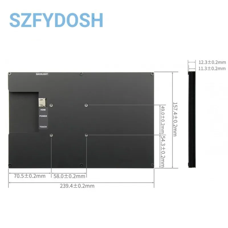 10,1 zoll Touch Screen LCD Display 1280x800 für Raspberry Pi 3B +/4B – Bild 4