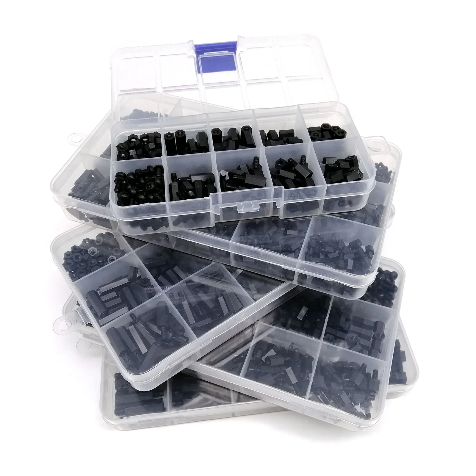 1 Box Kunststoff Nylon Sechskant Abstandshalter Säule Abstandshalter – Bild 5
