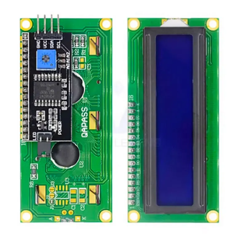 LCD1602A Blauer/Grüner Bildschirm IIC/I2C 1602 LCD-Modul, kompatibel – Bild 2