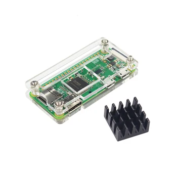 Raspberry Pi Zero 1,3/2/W/WH Acrylgehäuse, 3-Farben-Box, Gehäuse + Kühlkörper, transparente Acrylgehäuse-Box