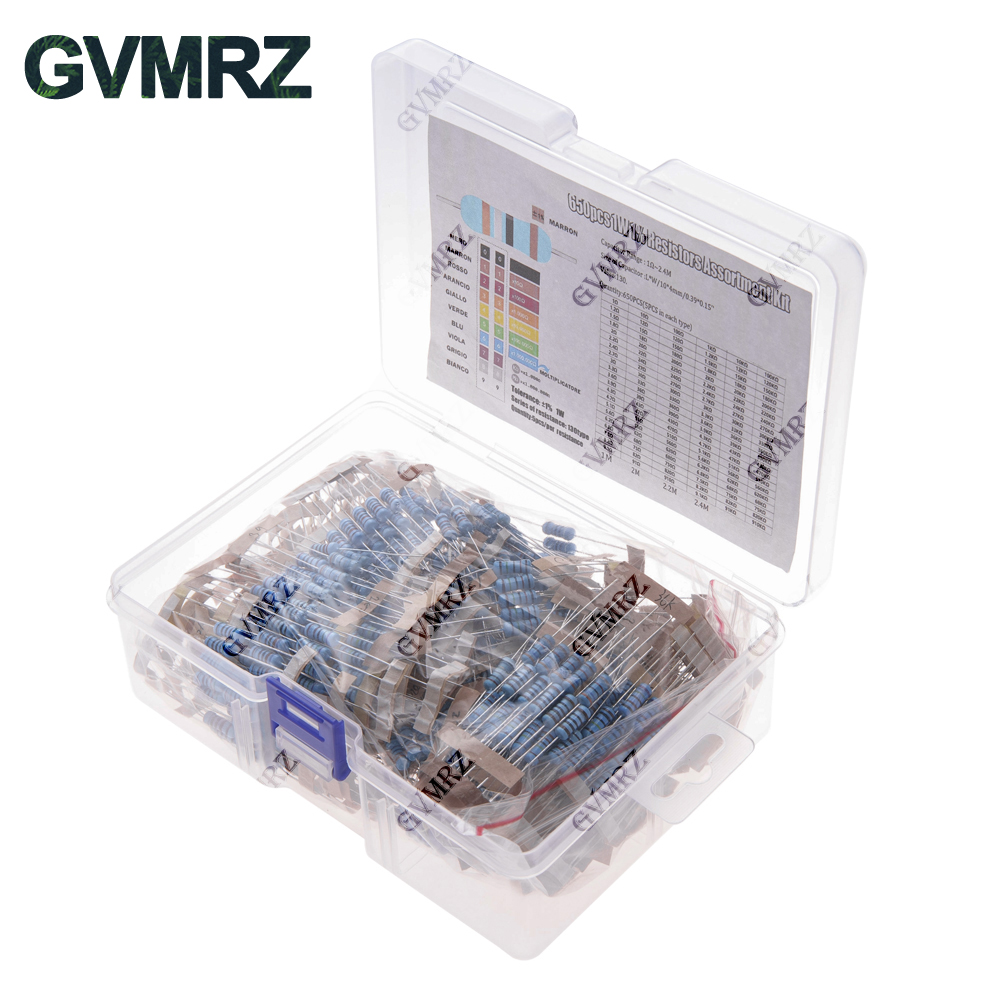 1/4 W 1/8 W 1/2 W 1 W 2 W Metallschichtwiderstandssatz 130 Werte 0,125 – Bild 5