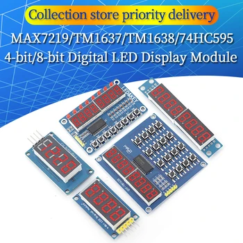 TM1637 4 Bits / TM1638 / 74HC595 8 bit Digital LED Display Module 7 Segment 0.36Inch Clock RED Anode Tube Four