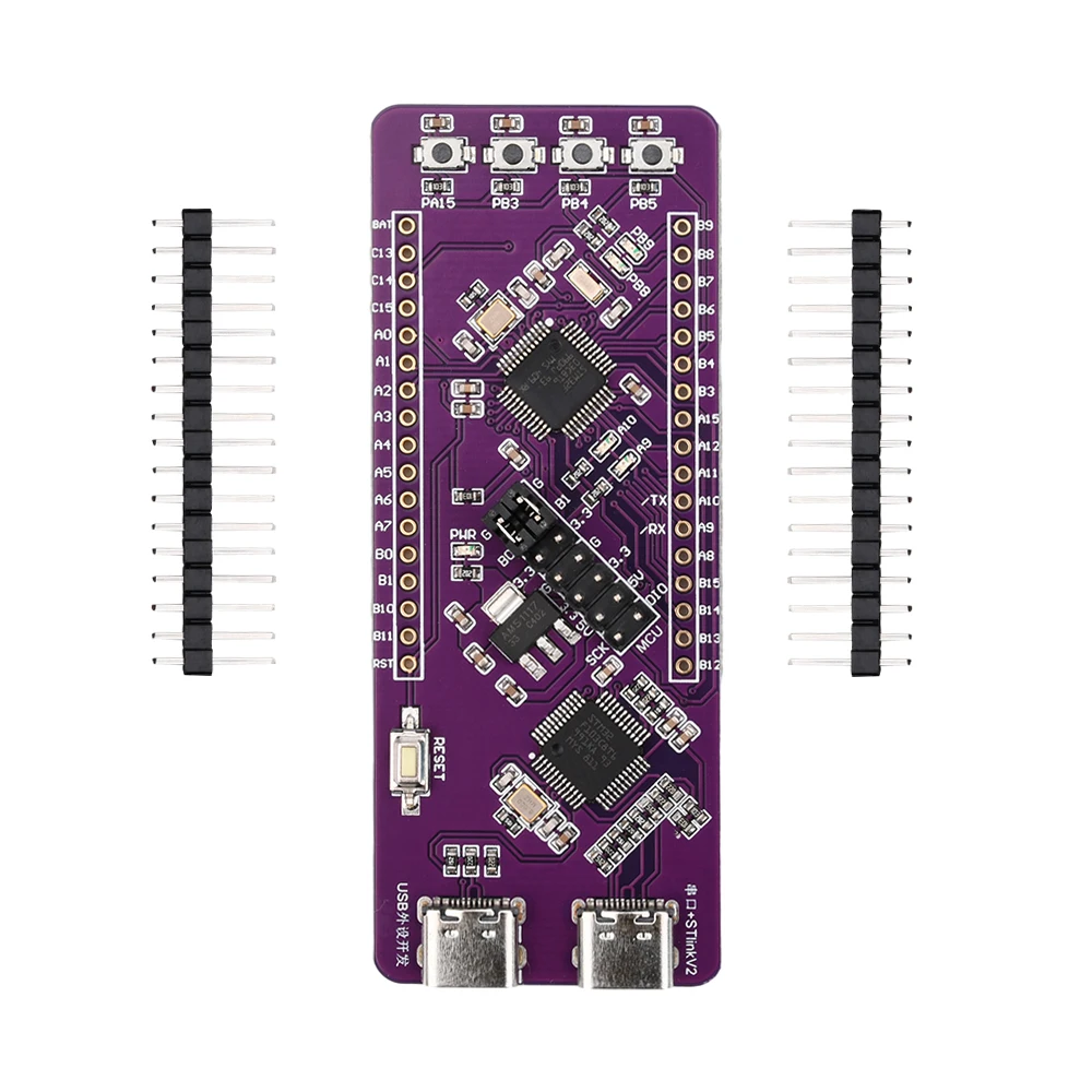 STM32F103C8T6 Entwicklungsplatine Systemplatinenintegration ST-LINK V2 Simulationsbrenner TTL Serial Port
