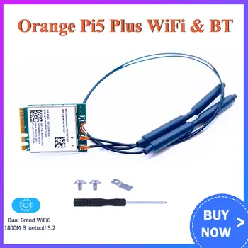 Orange pi 5 plus wifi 6 bt 5,2 drahtloses Modul rtl8852be m.2 e Schlüssels chnitt stelle 1800m Dual-Marke 2,4g