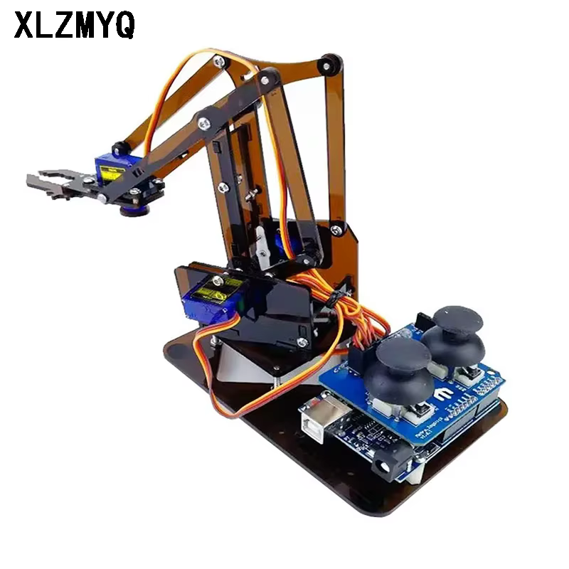 Arduino SG90 MG90S 4 Dof Demontage Acryl Mechanische Roboter Manipulator Klaue Kit Für Roboter Arm DIY