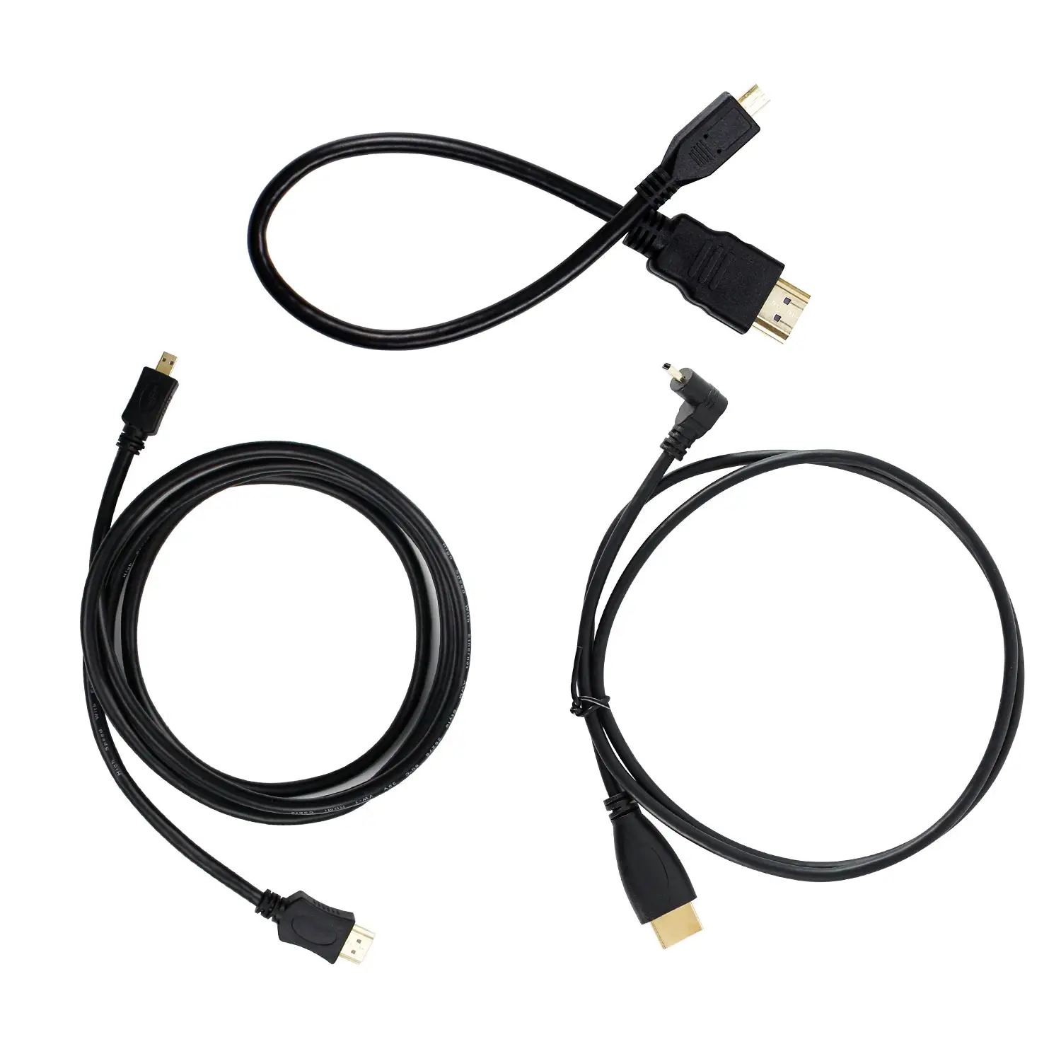 Micro-HDMI-zu-HDMI-Kabel adapter für Raspberry Pi 5/4b mit vergoldeter – Bild 2