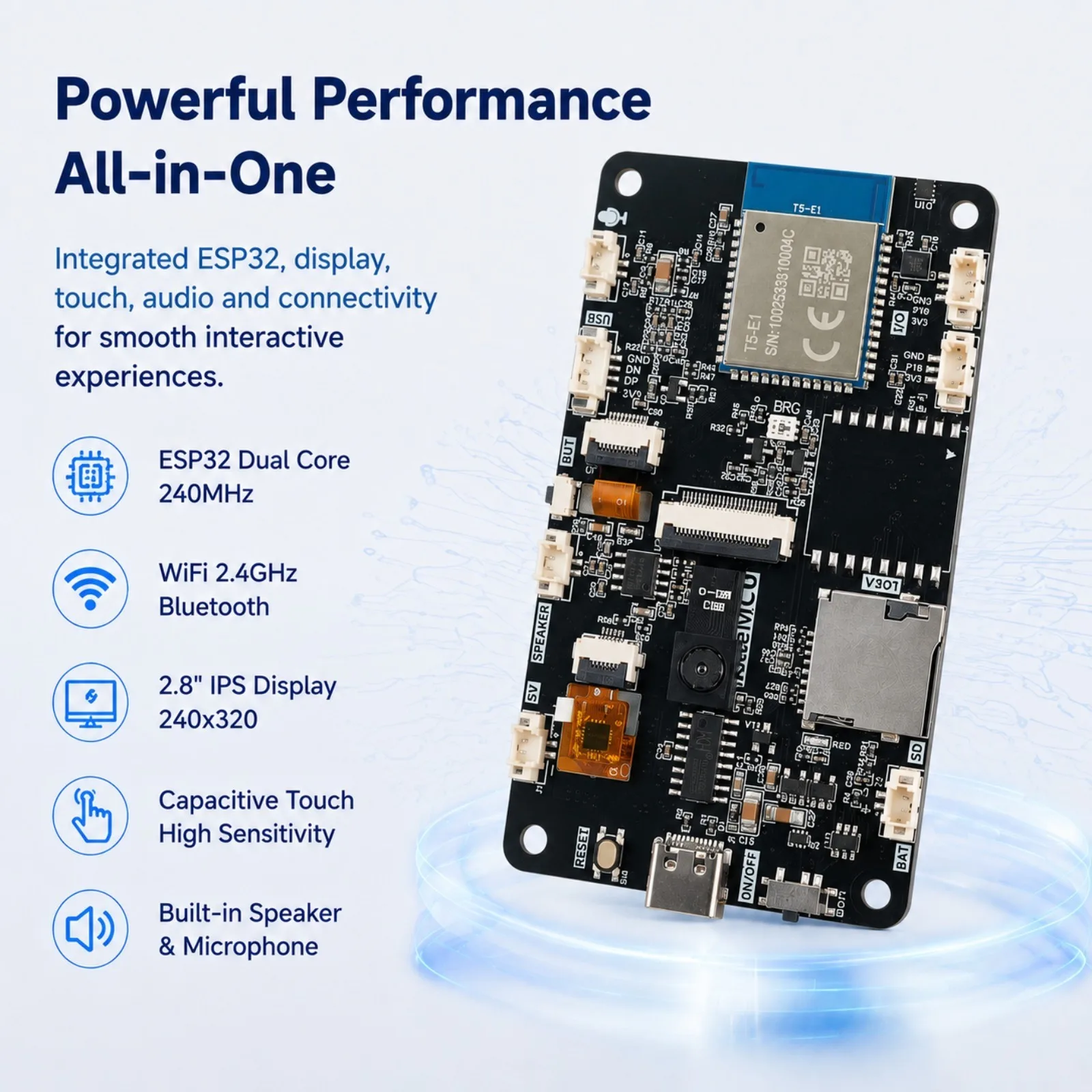 ESP32 2,8 Zoll IPS Kapazitiver Touchscreen-Display Entwicklungsboard – Bild 6